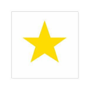 "Guld Star" självbelåten Frimärke Självfärgande Stämpel