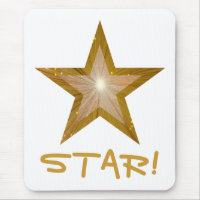 Guld Star "STAR!", munspannad vit!