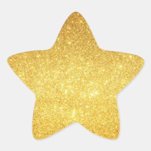 Guld Star Stickers Stjärnformat Klistermärke