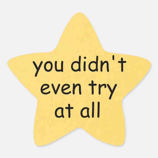 Guld Star Stjärnformat Klistermärke (Framsida)