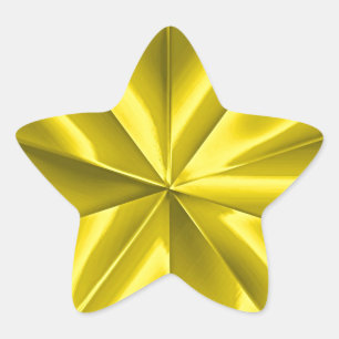 Guld Star Stjärnformat Klistermärke