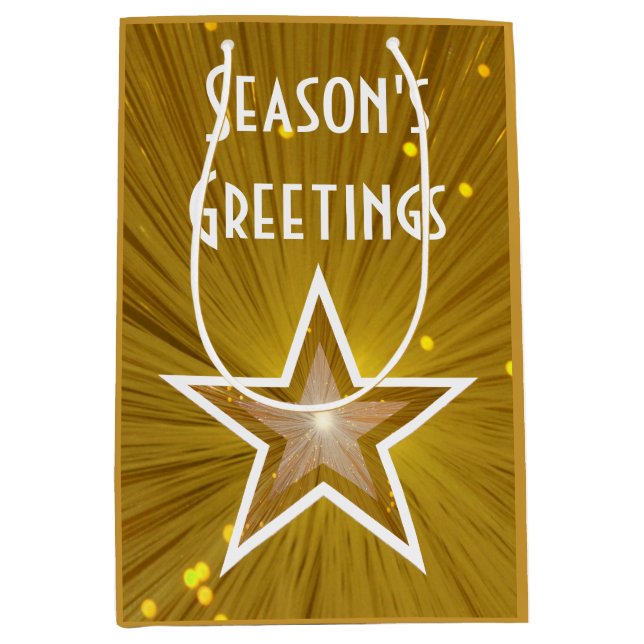 Guld Star-utskrifter Season-presentsäcksmedium för (Framsidan)