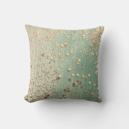 Guld Stardust on Sea Grönt Kudde