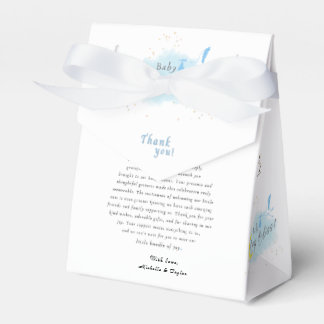 Guld Starlit Pojke Bliss Stork Speciell Delivery Presentaskar