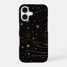 Guld Starry Night Celestial Phone Case