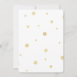 Guld Stars Baby Shower Inbjudningar