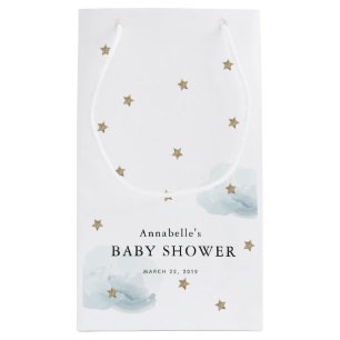 Guld Stars & Clouds Baby Shower Gift Bag