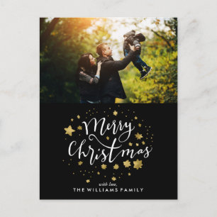 Guld Stars "God jul"-foto Helg Vykort