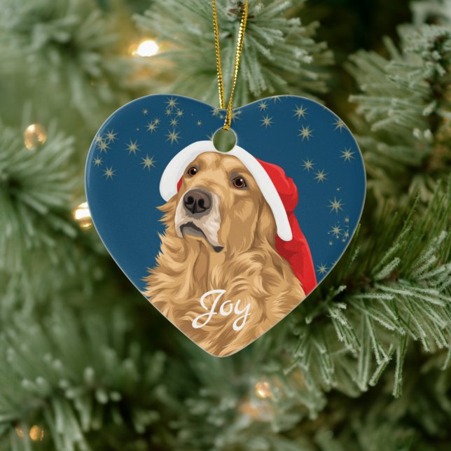Guld Stars Golden Retriever jul Julgransprydnad Keramik (Träd)
