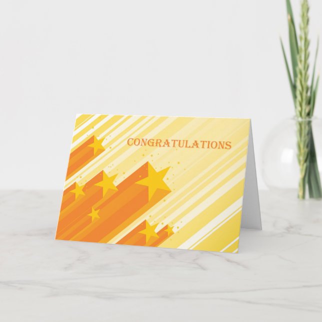 Guld Stars, Grattisar Kort (Framsida)