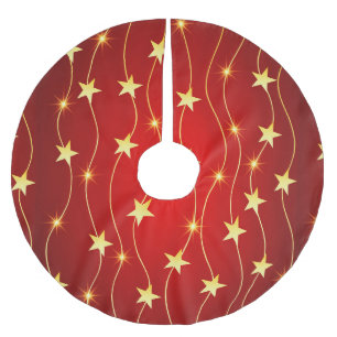Guld Stars Julgransmatta Borstad Polyester