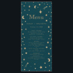 Guld Stars Måne astronomi Bröllop Meny<br><div class="desc">Guld Stars Måne astronomi Bröllop</div>