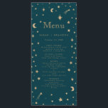 Guld Stars Måne astronomi Bröllop Meny<br><div class="desc">Guld Stars Måne astronomi Bröllop</div>