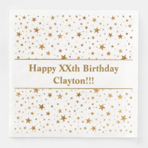 Guld stars med meddelandefödelsedag