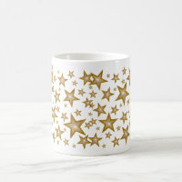Guld Stars mugg vit