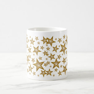 Guld Stars mugg vit