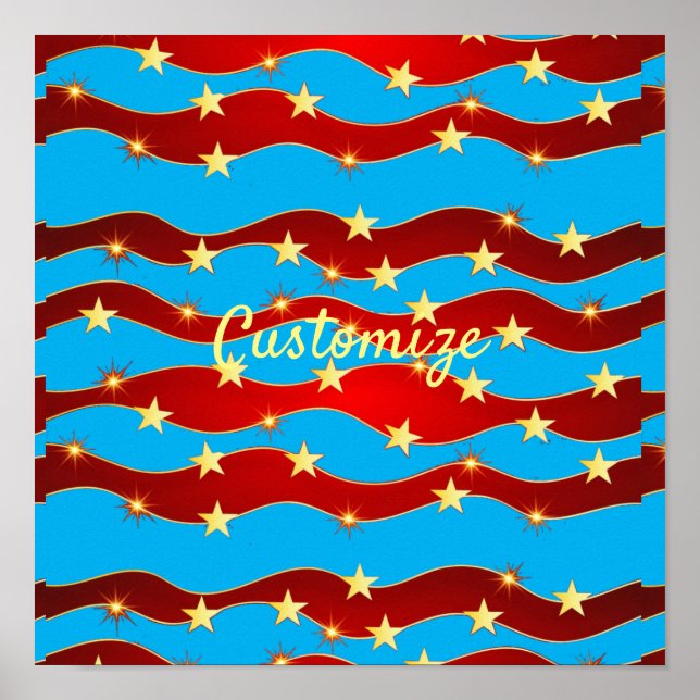 Guld Stars Patriotic Himlar Thunder_Cove Poster (Framsidan)
