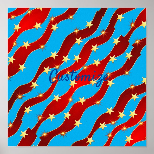 Guld Stars Patriotic Himlar Thunder_Cove Poster (Framsidan)