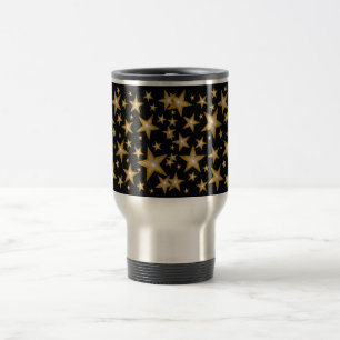 Guld Stars resa/pendlare mugg svart