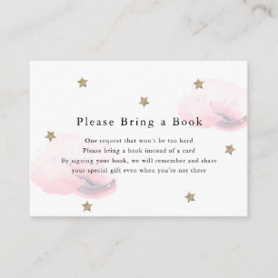 Guld Stars & Rosa Clouds, lägg till ett Bok-kort Tilläggskort