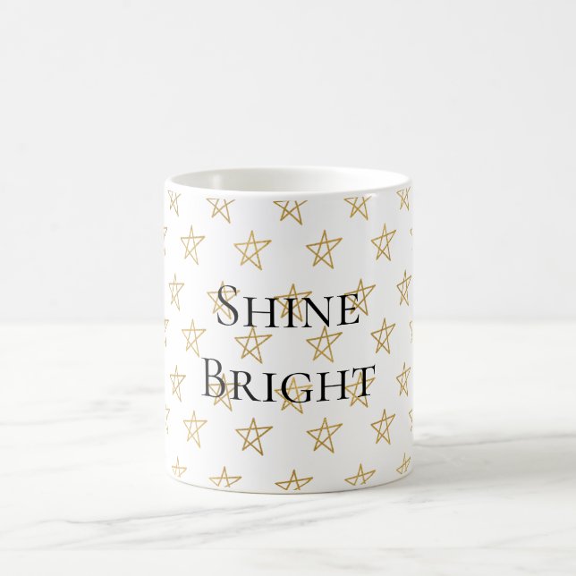 Guld Stars Shine Bright Kaffemugg (Center)