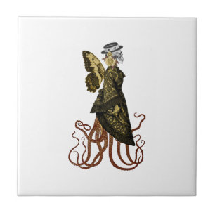 Guld SteamPunk-seriens design 5 Kakelplatta