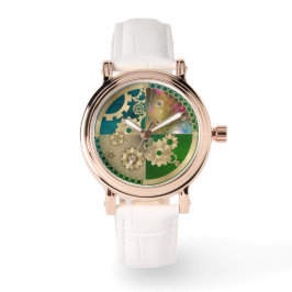 Guld Steampunk Watch Armbandsur