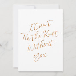 Guld steg "mig kan inte binda fnurran utan dig ", inbjudningar