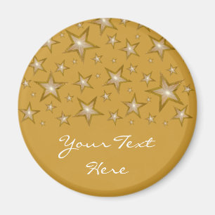 Guld- stjärna guld för magnet för kyl för din