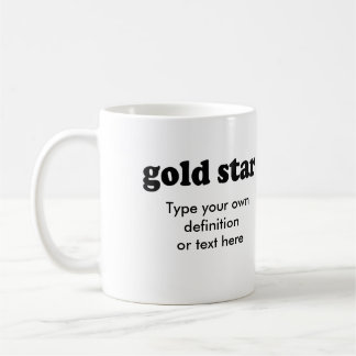 GULD- STJÄRNA KAFFEMUGG