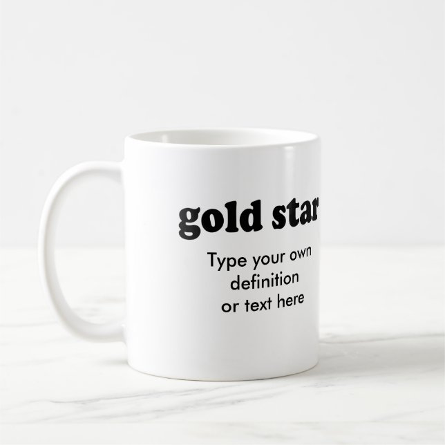 GULD- STJÄRNA KAFFEMUGG (Vänster)