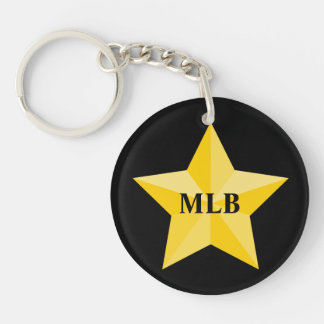 Guld- stjärna med monogramen eller namn