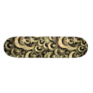 Guld- stjärna och växande old school skateboard bräda 21,6 cm