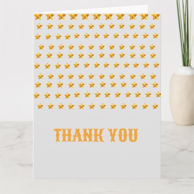 Guld-stjärna tack vare dina vikbara kort (Framsida)