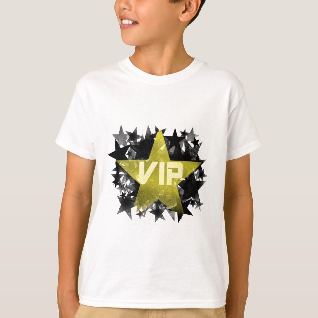 Guld- stjärna VIP T-shirt (Framsida)
