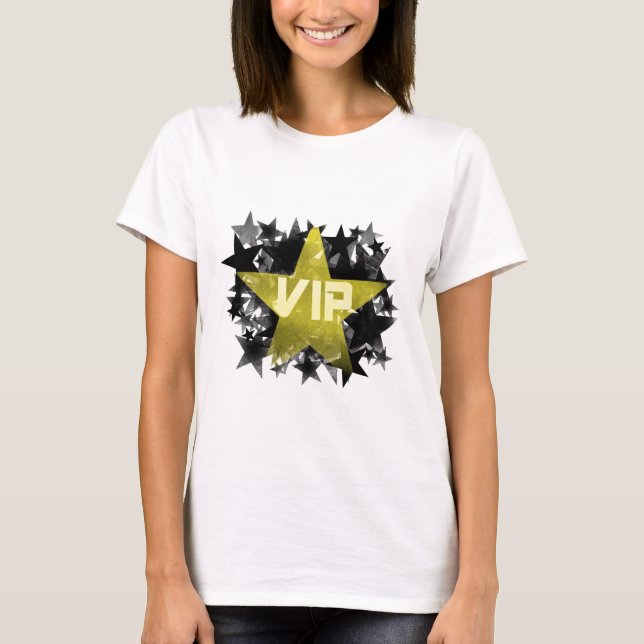 Guld- stjärna VIP T-shirt (Framsida)