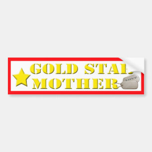 Guld- stjärnamor - 1 stjärnabildekal bildekal