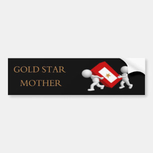 Guld- stjärnamor bildekal