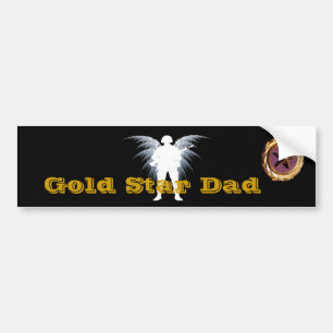 Guld- stjärnapappa bildekal