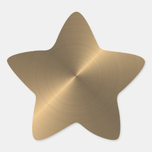 Guld Stjärnformat Klistermärke
