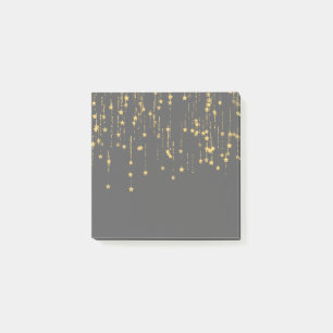Guld- stjärnor post-it block