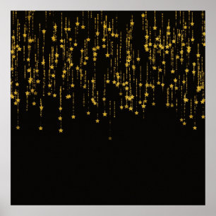 Guld- stjärnor poster