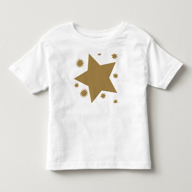 Guld- stjärnor tee shirt (Framsida)