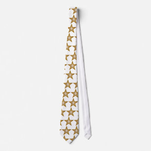 "Guld" Stjärnornas slipade vita Slips