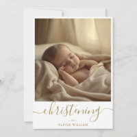 Guld Stollig Script Gender Neutral Christening