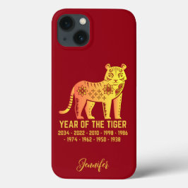 Guld, strålår för tigerzodiak Namn Red