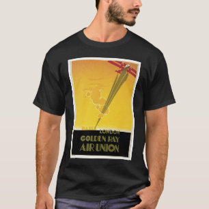 Guld- strålluftunion tee shirt