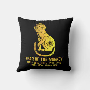 Guld, strålningsår för apans zodiaksvart kudde