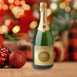 Guld Strings Snöflingor Guld Metallic