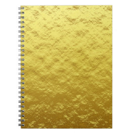 Guld Struktur Mönster (Luxurious Golden Glow) Anteckningsbok